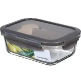 Lock & Lock LocknLock Frischhaltedose LLG428G, aus Glas, 0,63 Liter, transparent, luftdicht
