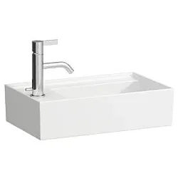 LAUFEN Kartell Handwaschbecken 8153350001121 46x28cm, weiß, ohne Hahnloch links, Saphirkeramik
