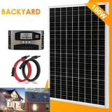 100W Solarpanel Set 12V Monokristallines PV kit Solarmodul Für Häuser Gärten Wohnmobil Camping