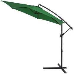 Kingsleeve Ampelschirm Ø 300cm Grün mit UV-Schutz 50+ wasserabweisend Sonnenschirm