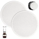2 Stück Kaffeefilter Edelstahl für Aeropress Kaffeemaschine, 62 mm/2.45 in Wiederverwendbarer Metall-Kaffeefilter für AeroPress Go-Kaffeemaschinen, Sieb für Kaffeemaschinen, für Espresso, American