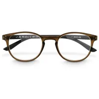 Hama Lesehilfe, recycelter Kunststoff, Transparent Braun/Schwarz Matt, +3,0 dpt (00096236)