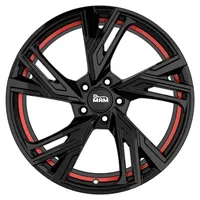 MAM RS5 Black Painted Red Inside 8x18 ET38 5x100 ML63.4