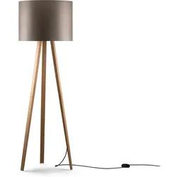 Maigrau Luca High Stehleuchte, eiche natur / bronzegrau