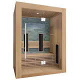 aea Infrarot-Sauna mit Carbon- und Keramikheizsystem für 2 Personen