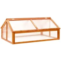 Bonnevie - Gewächshaus,treibhaus,pflanzenhaus,tomatenhaus Braun 114x80x50 Cm Tannenholz Vcws851122