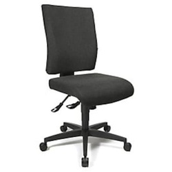 Topstar Bürodrehstuhl COMFORT, Höhenverstellbare Rückenlehne, Bezug anthrazit