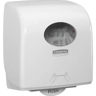 Kimberly-Clark Aquarius Slimroll Papierhandtücher Rollenspender 7955 – 1 x Papiertuchspender, weiß