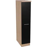 Respekta Apothekerschrank Merle 30 x 60 x 144,8 cm Schwarz