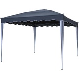 Gravidus Pavillon Faltpavillon Gartenpavillon Festival Garten Feier Camping Grau 3x3 m