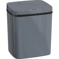 HOMCOM Sensor Mülleimer 15L Automatischer Mülleimer mit zwei Öffnungsmodi Grau - Grau