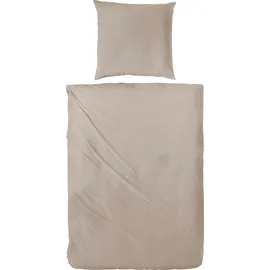 Primera Uni Luxus-Satin Grau 200 x 200 cm + 80 x 80 cm