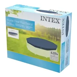 Intex Abdeckplane Frame Pool 457 cm blau