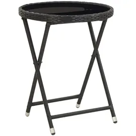 vidaXL Garten-Bistro-Set 5-tlg. Schwarz