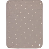 Lässig Mull Babydecke Krabbeldecke Kuscheldecke GOTS zertifiziert/Muslin Blanket 75 x 100 cm Spots taupe