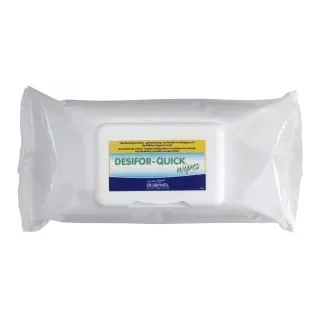Dr. Schnell Desinfektionstücher DESIFOR-QUICK WIPES, Alkoholische Vliestücher zur rückstandsfreien Flächendesinfektion, 1 Flowpack = 80 Tücher