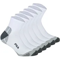 Fila Quarter Multisport Socken 6er Pack Weiß 35-38