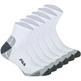 Fila Quarter Multisport Socken 6er Pack Weiß 35-38