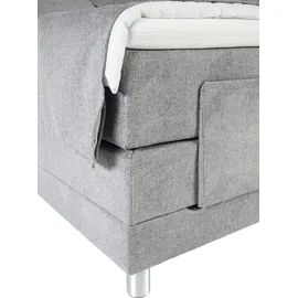 Alina Boxspringbett »Elsa mit Motor« inklusive Matratze und Topper, in verschiedenen Größen und Härtegraden grau