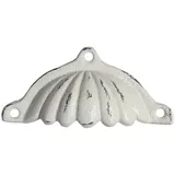 Chic Antique Muschelgriff Möbelgriff Schubladengriff Griff Möbelknauf Knauf Weiß Chic Antique weiß