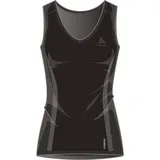 Odlo Damen Unterhemd BL TOP V-neck Singlet, black, M