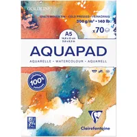 Clairefontaine Goldline Aquapad A5 Aquarellblock 70 Blatt 300g