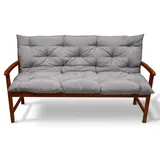 Beautissu Bankauflage 150 x 50 x 10 cm hellgrau 1 St.