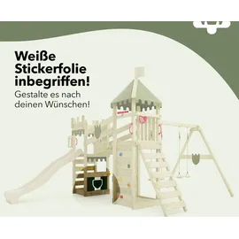 FATMOOSE Spielturm RiverRun mit SurfSwing Anthrazit