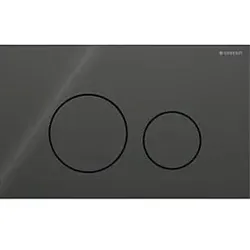Geberit Sigma 40 Round Betätigungsplatte 115628SJ1 Round, schwarz, für 2-Mengen-Spülung, Round