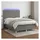 vidaXL Boxspringbett mit Matratze & LED Dunkelgrau 140x200 cm Stoff
