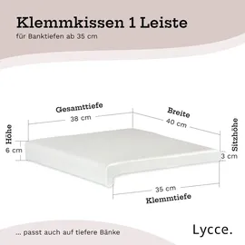 lycce Klemmkissen Sitzkissen 1 Leiste, Kunstleder versch. Farben