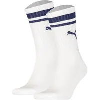 Puma Socken 2er Pack Weiß/Blau 35-38