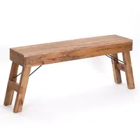 DESIGN DELIGHTS Sitzbank, Natur, Holz, 112x48x28 cm, Esszimmer, Bänke,