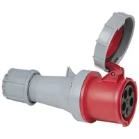 PCE CEE 63 A/400 V 5-pin Plug female Rot