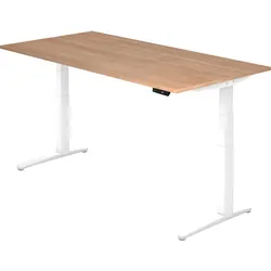 bümö elektrisch höhenverstellbarer Schreibtisch 200x100 cm mit Memory-Steuerung - Design Schreibtisch höhenverstellbar elektrisch, elektrischer