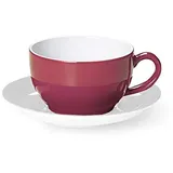 Dibbern Solid Color Kaffee Obertasse aus Fine Bone China Porzellan in der Farbe Himbeere mit einem Fassungsvermögen von 0,25l, 2010800023