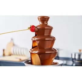 Steinborg SB-6030 Schokoladenbrunnen 170W, 4-Etagen-System, höhenverstellbare Standfüße, Edelstahl