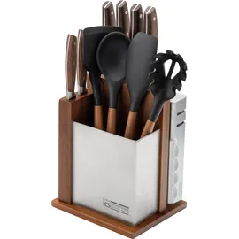 CS Kochsysteme Soltau Messerblock 12-tlg. Braun