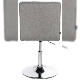 CLP 2er Set Esszimmerstuhl Elvas Stoff I Höhenverstellbar Und 360 Grad Drehbar, Mit Bodenschonern I Wohnzimmerstuhl Mit Gestell In Chromoptik