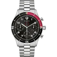 BULOVA 98B451 Herrenuhr Chronograph Marine Star Schwarz