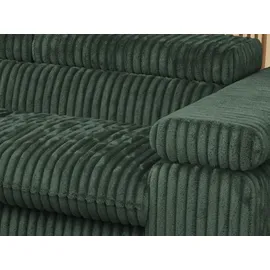 MKS Meble Eckcouch Cord 2-Sitzer Grün