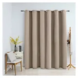 vidaXL Verdunkelungsvorhang mit Metallösen Beige 290 x 245 cm