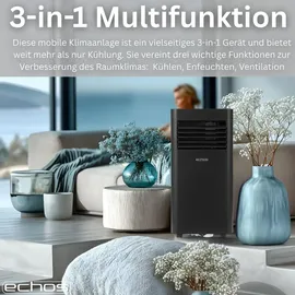 Echos Klimaanlage mit WiFi 9000 BTU mobil