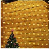 salcar 2x2m LED Lichternetz Außen, Anti-Rost Buchsbaum Lichterkette Netz Outdoor, Lichtervorhang Innen Strom mit 9 Modi und Speicherfunktion, Warmweiß