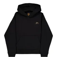 Alpha Industries Herren Basic TPU SL Hoodie, Black/Shiny Gold, 3XL