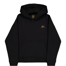 Alpha Industries Herren Basic TPU SL Hoodie, Black/Shiny Gold, 3XL