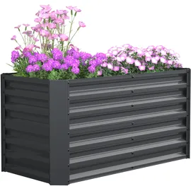 VCM Hochbeet 60 x 120 x 60 cm Metall