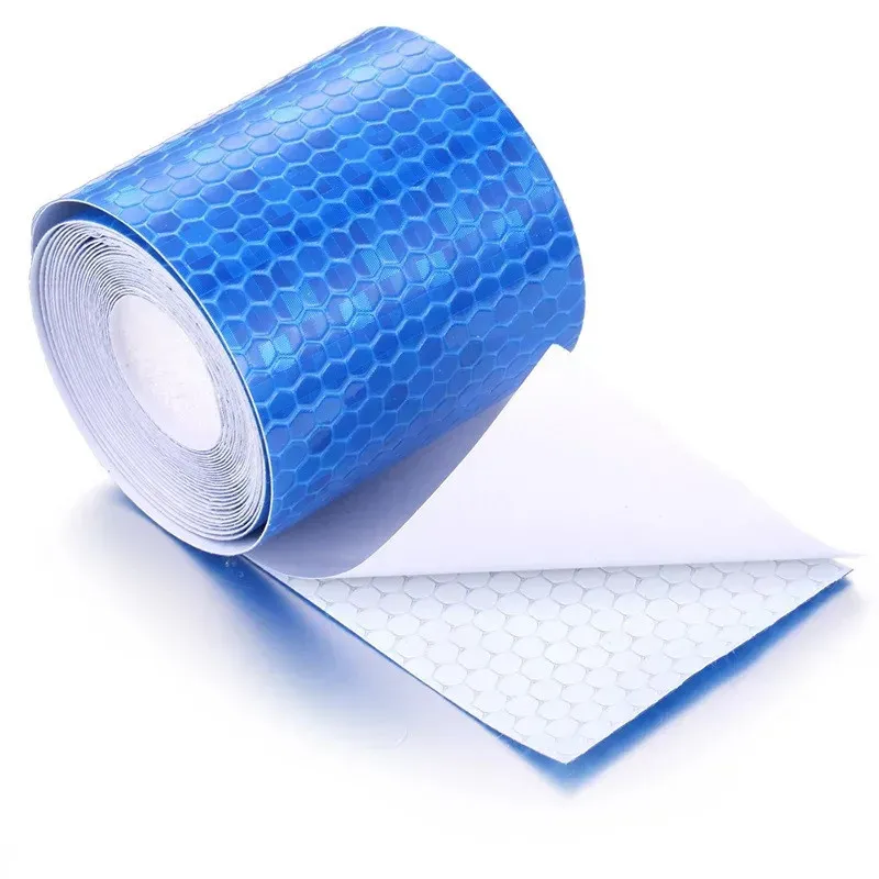 Lichtreflektierendes, selbstklebendes Folienband mit hoher photometrischer Leistung, 5 m x 5 cm, blau
