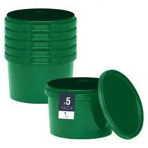 Benbow Eimer mit Deckel grün 5 x 0,5 l