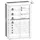 VCM Vitrine Vitrosa Mini 59 x 18 x 91 cm Braun